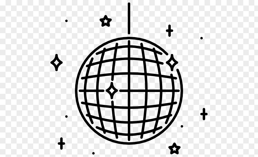 Mirror Ball Coloring Book Disco Nightclub PNG