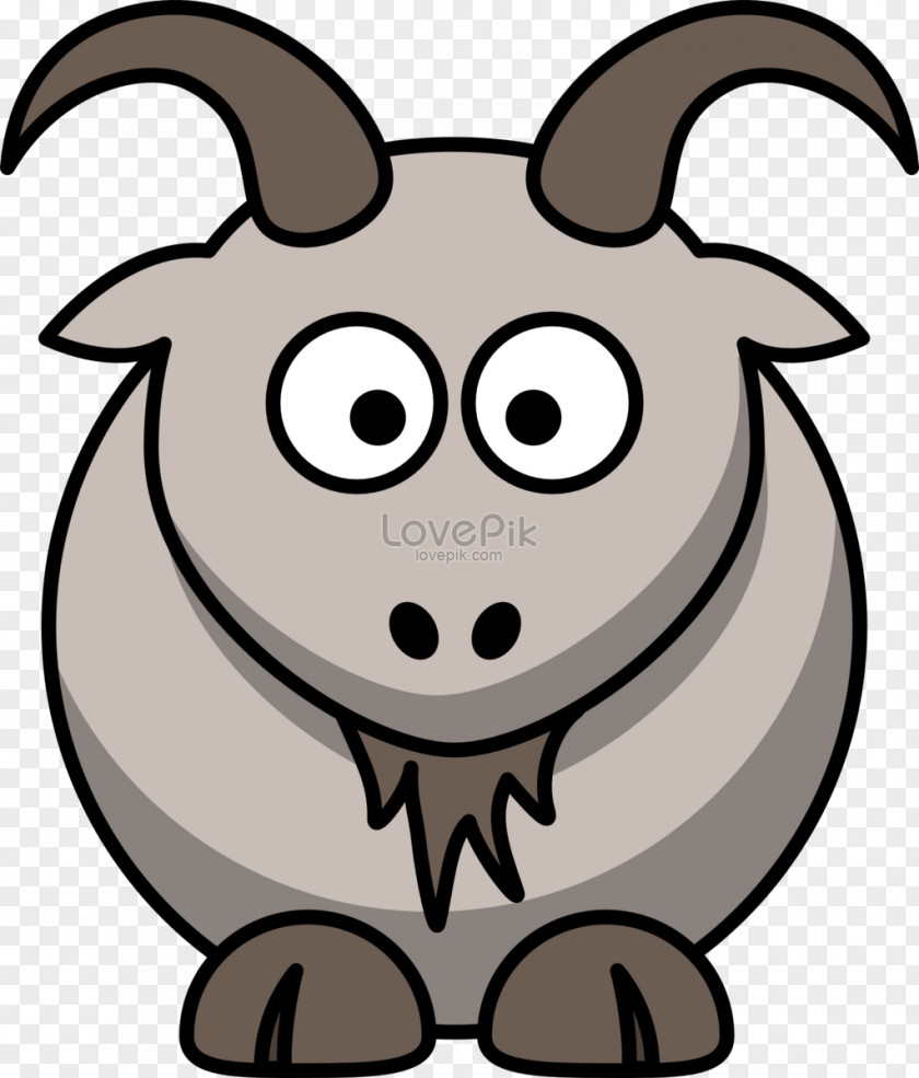 Goat Drawing Clip Art Vector Graphics Image Openclipart Cartoon PNG
