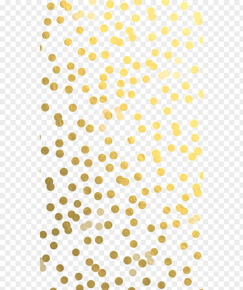Gold Dots Confetti Lock Screen Wallpaper PNG