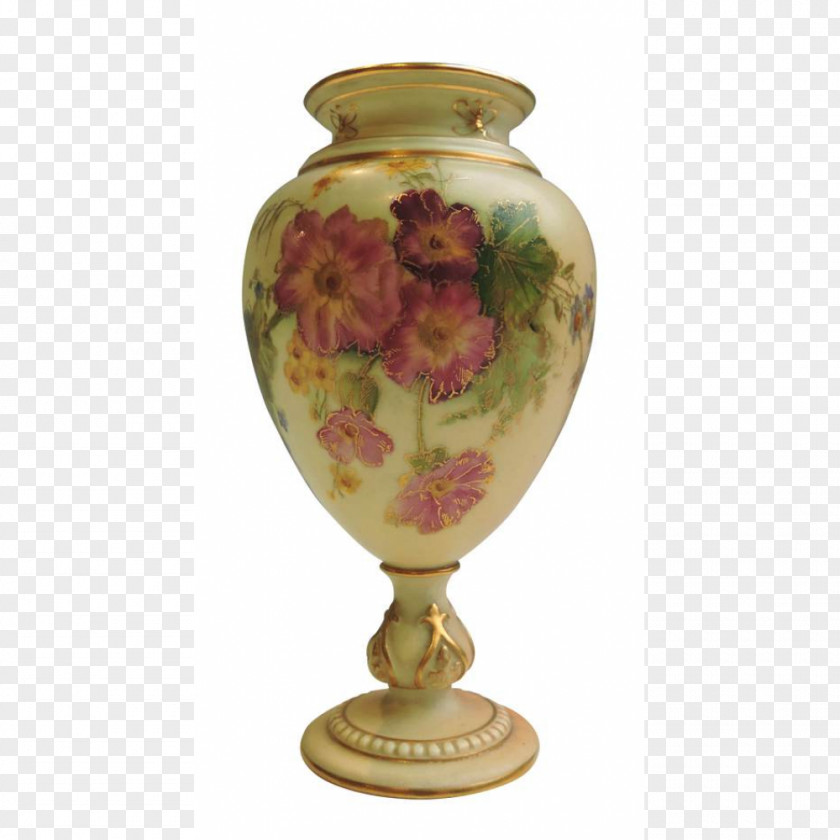 Hand Painted Vase Porcelain Ceramic Royal Worcester Rosenthal PNG