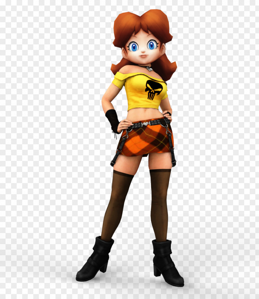 Punk Rock Princess Daisy Mario Sports Mix Peach Rosalina PNG