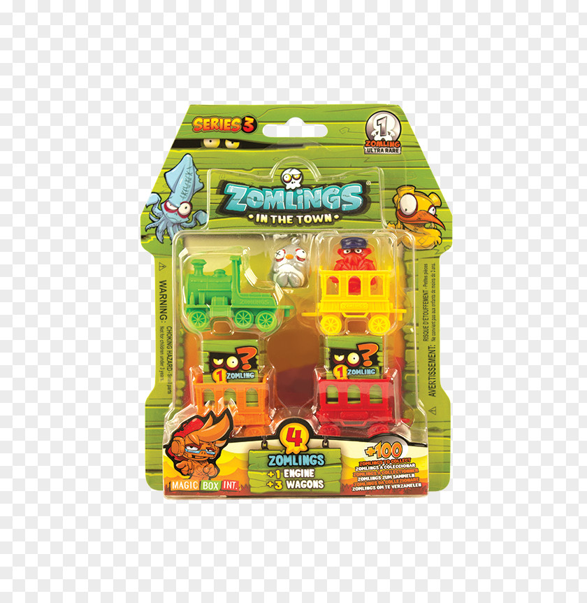 Train Zomlings Series 3 House Toy Blister Pack Locomotive PNG