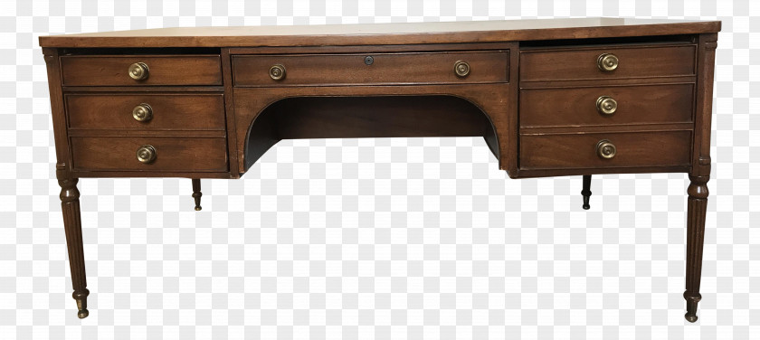 Wood Desk Secretary Table Drawer Writing PNG