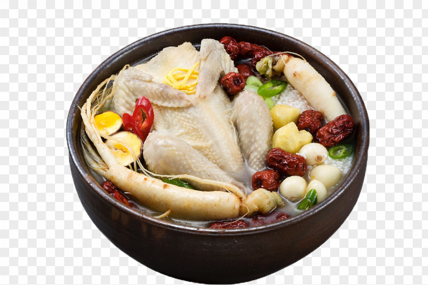 Chicken Soup Samgye-tang Korean Cuisine PNG
