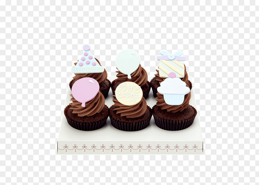 Chocolate Cupcake Petit Four Praline Muffin Buttercream PNG