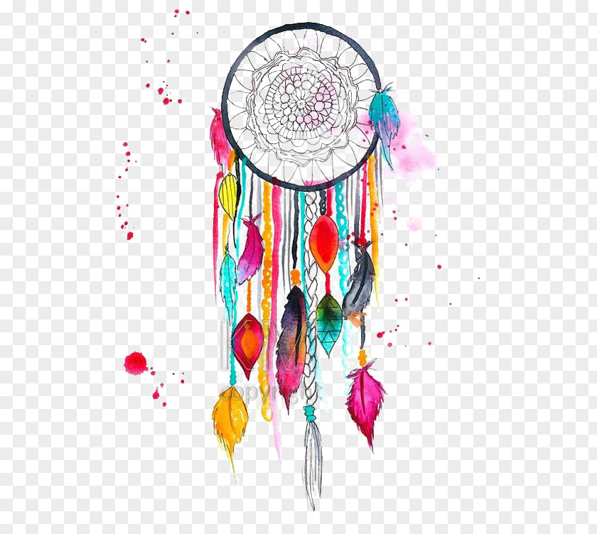 Dreamcatcher Art Watercolor Painting Drawing PNG