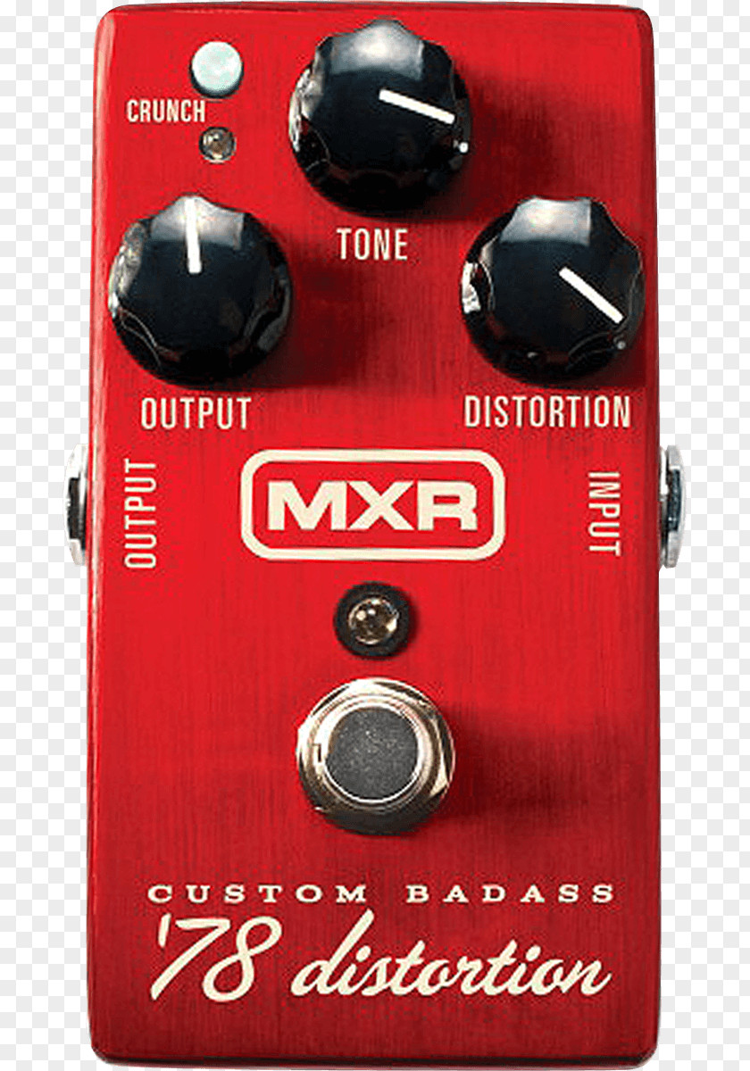 Guitar Dunlop MXR Custom Badass '78 Distortion M78 Effects Processors & Pedals + PNG