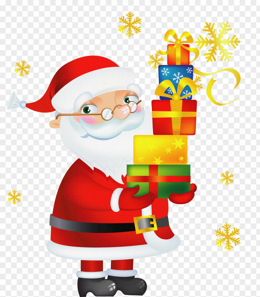 Santa Claus Christmas Day Vector Graphics Gift Illustration PNG