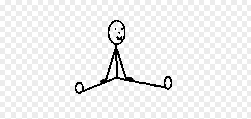 Stick Figure Sitting Posture PNG