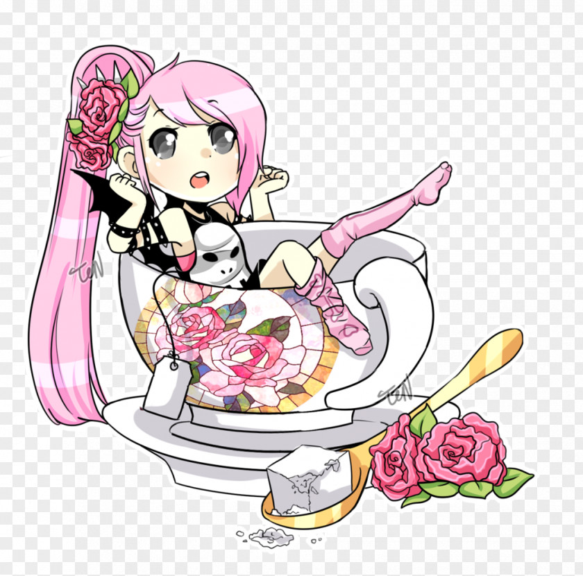 Tea Time Cartoon Drawing PNG