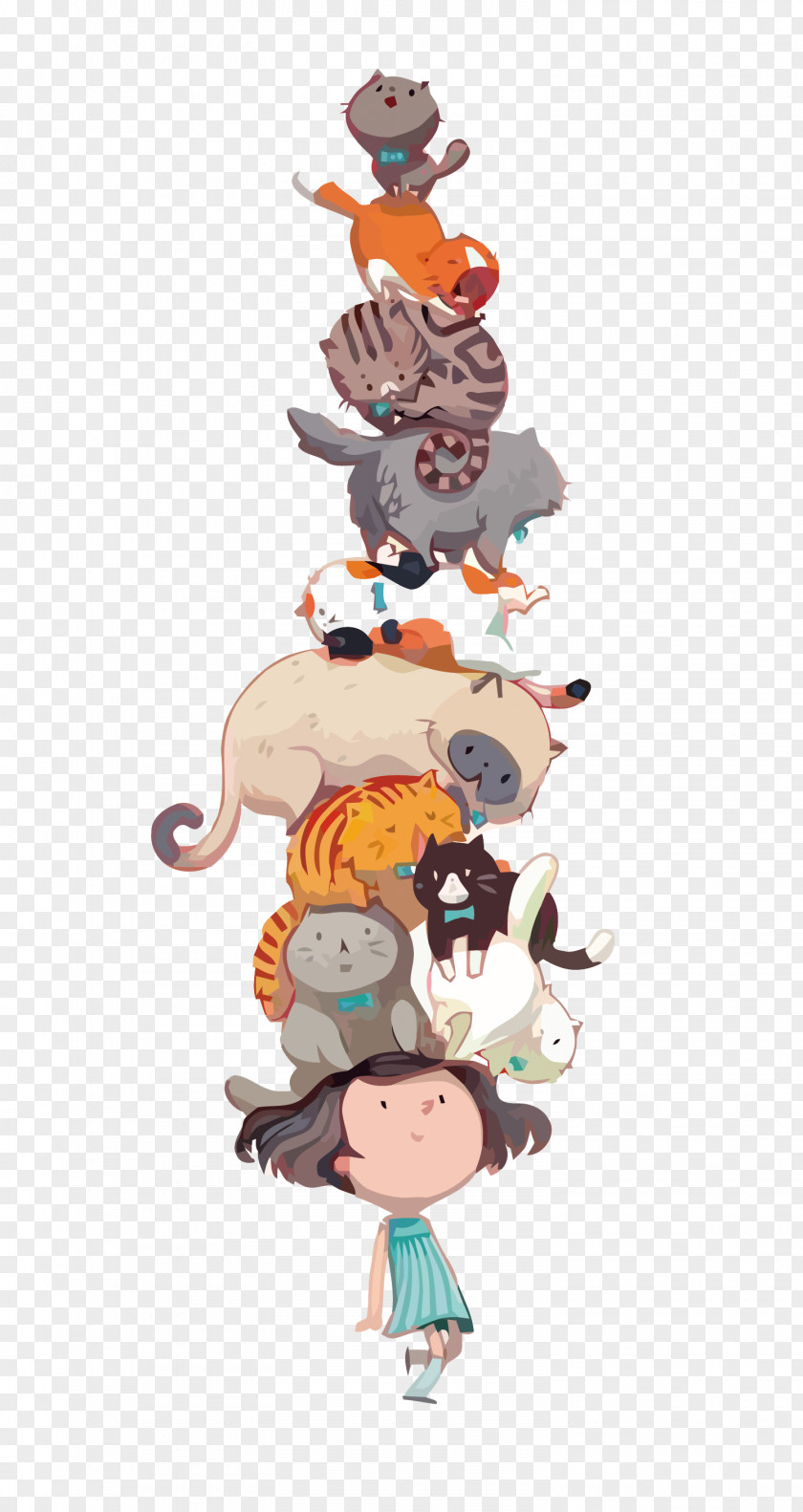 Vector Cat Crowd Food Drawing Illustrator Illustration PNG