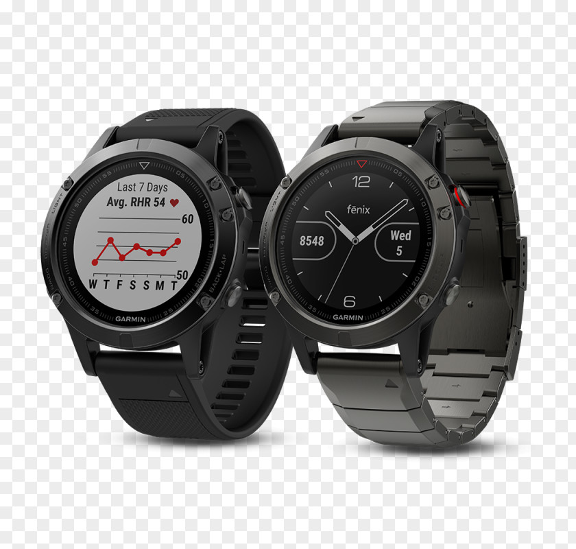 Watch GPS Navigation Systems Garmin Fēnix 5 Ltd. Smartwatch PNG