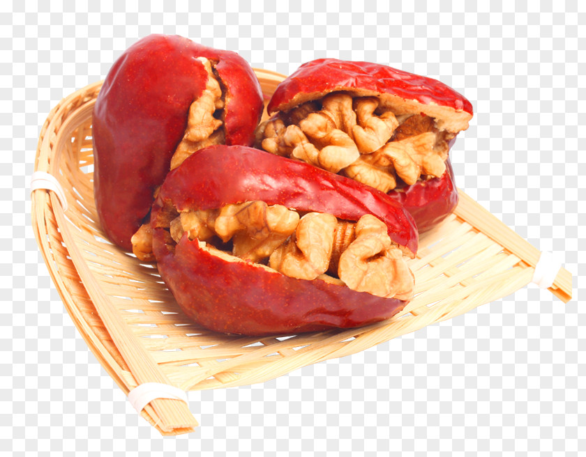 Zao Clip Walnuts Jujube Walnut Fruit PNG