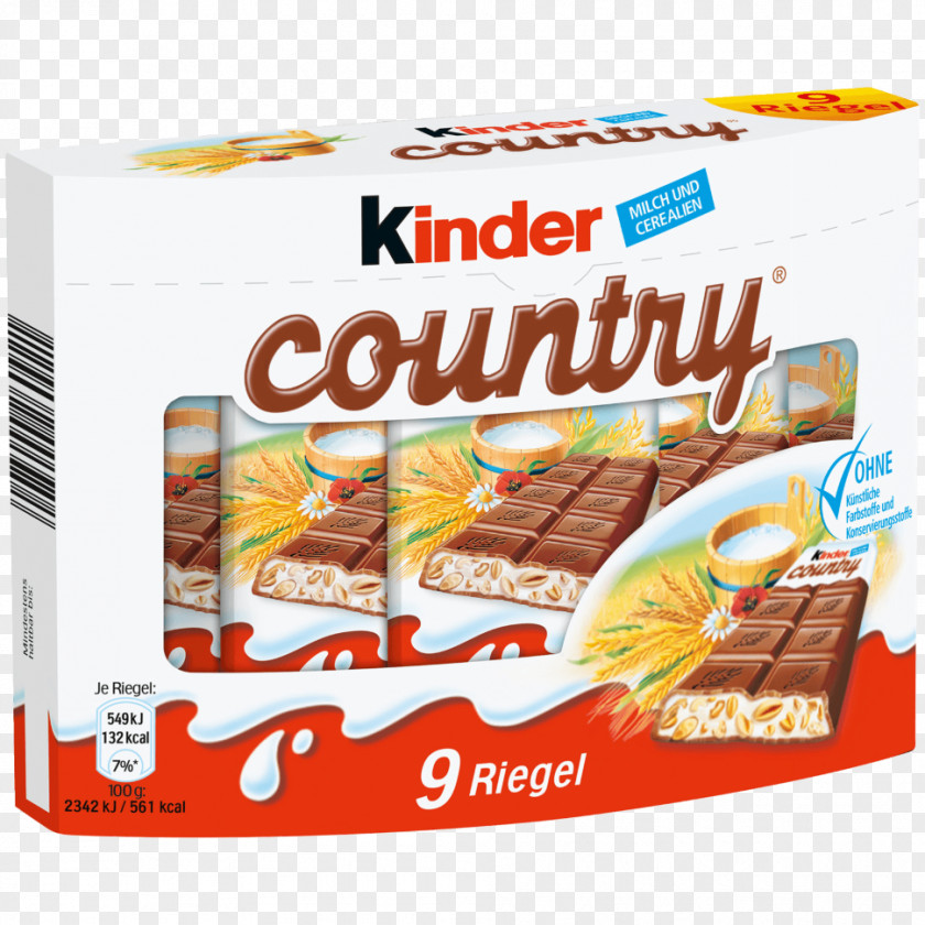 Milk Chocolate Bar Kinder Bueno Cereali PNG