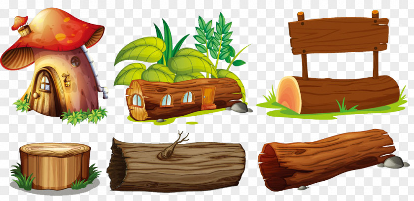 Various Modeling Billboard Design Wood Lumberjack Illustration PNG