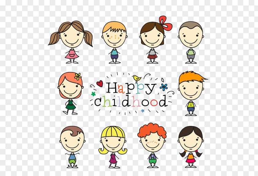 HAPPY,CHILDOOD Childrens Day Illustration PNG