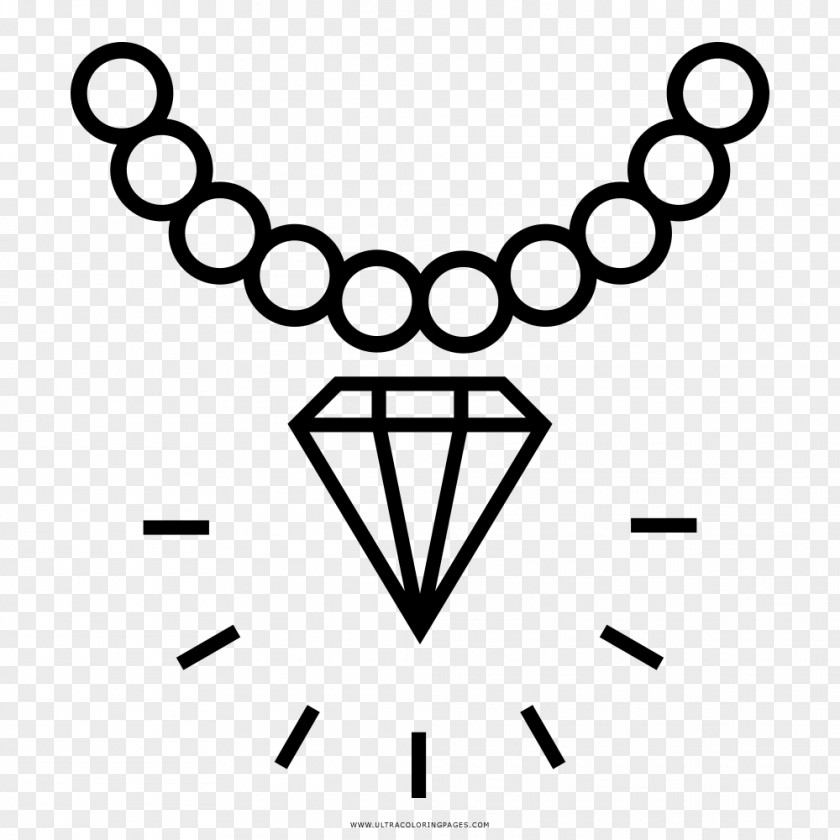 Jewellery Earring Coloring Book Diamond Necklace PNG