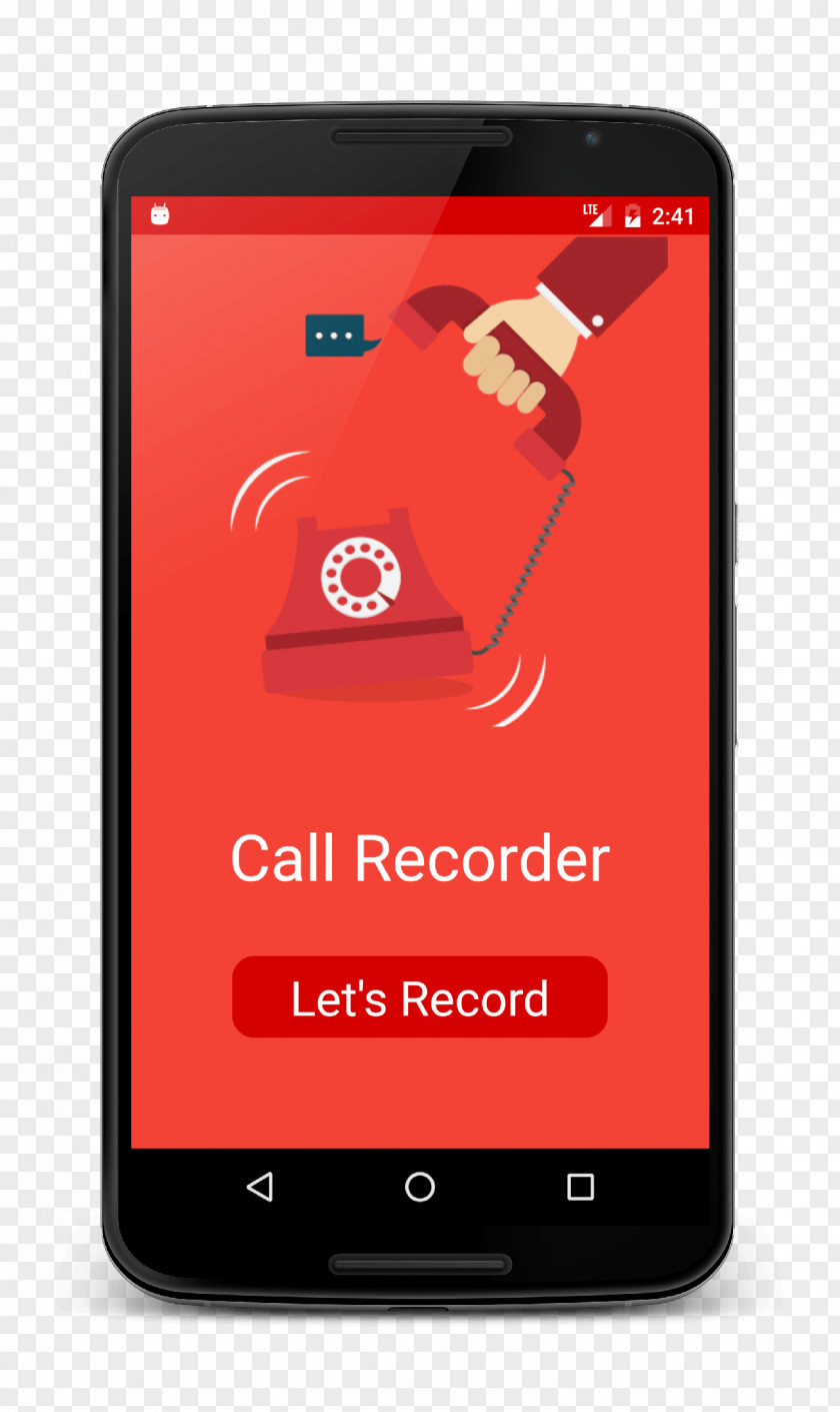 Smartphone Feature Phone Call-recording Software Green & Red Handheld Devices PNG