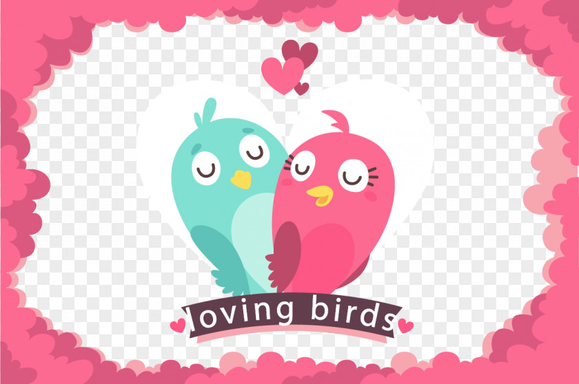 Cover Lace Pink Love Birds Valentines Day Lovebird Clip Art PNG