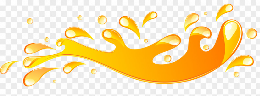Gold Drops Drop Splash Yellow Liquid PNG