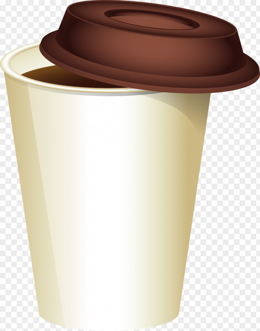 Vector Painted Takeaway Coffee Cup Cafe Take-out PNG