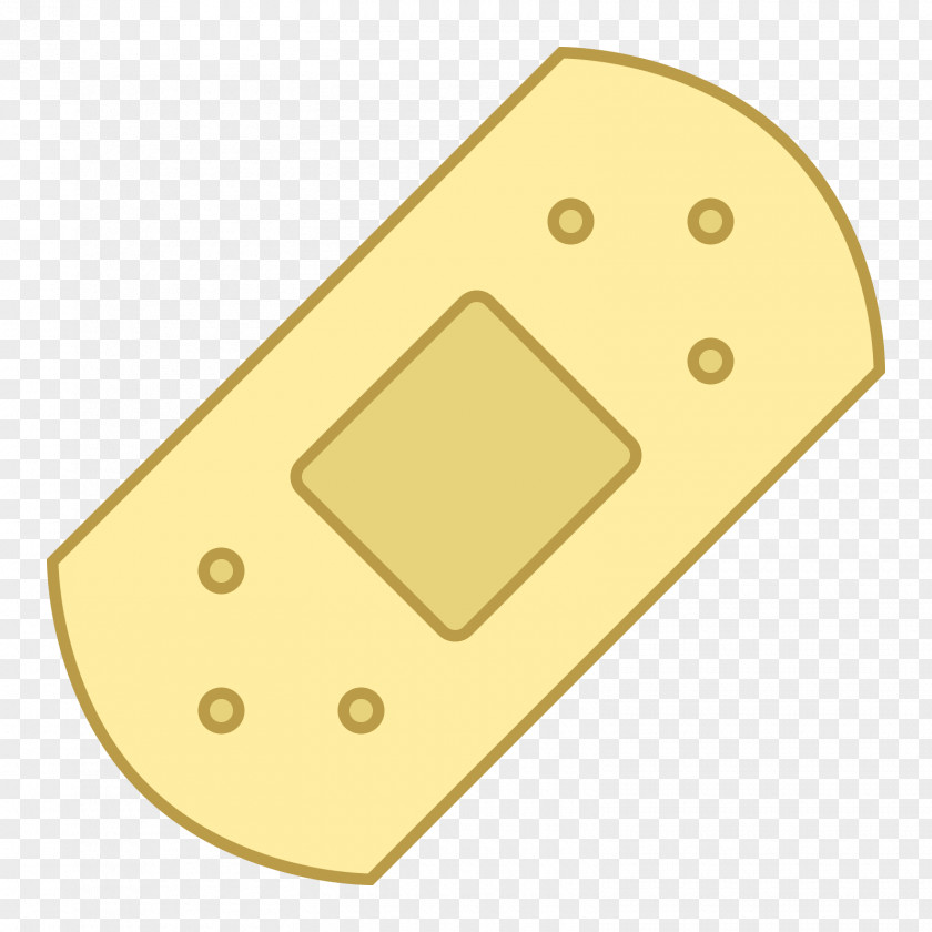 Bandage Rectangle Material Yellow PNG