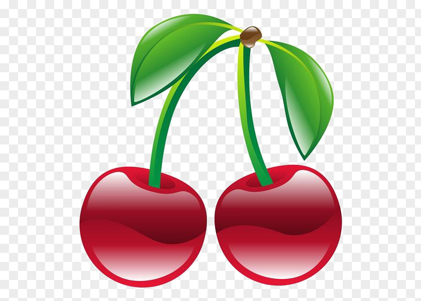 Cartoon Free To Pull Cherry Material Fruit Clip Art PNG