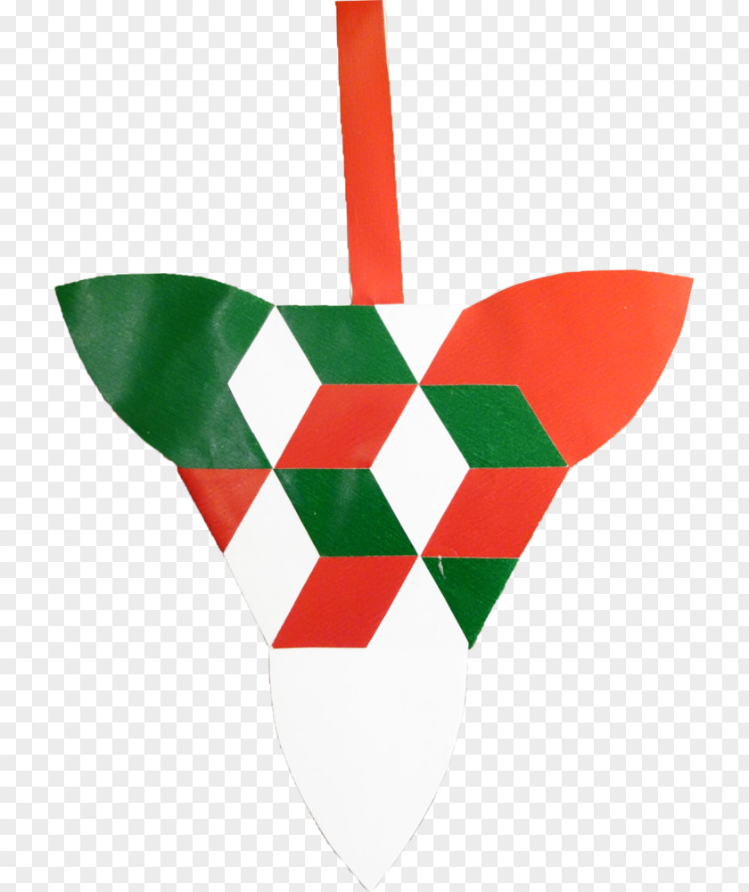 Christmas Pleated Hearts Ornament Tree PNG