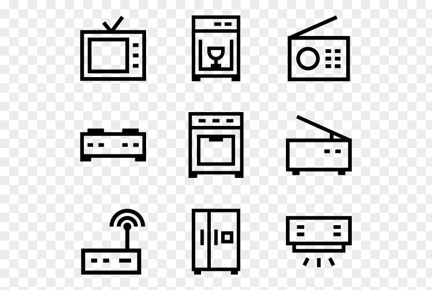 Electronic Devices Printing Flat Design PNG