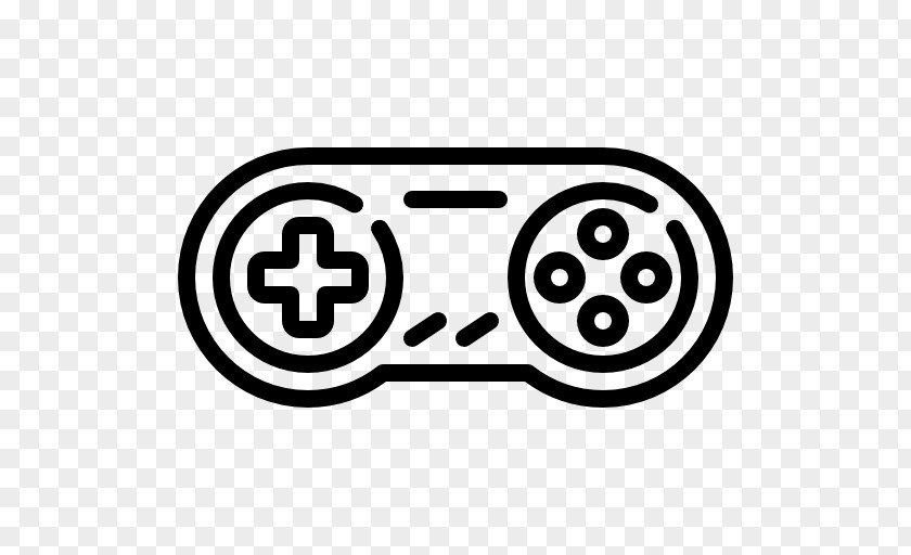 Joystick Game Controllers Video Black & White Gamepad PNG