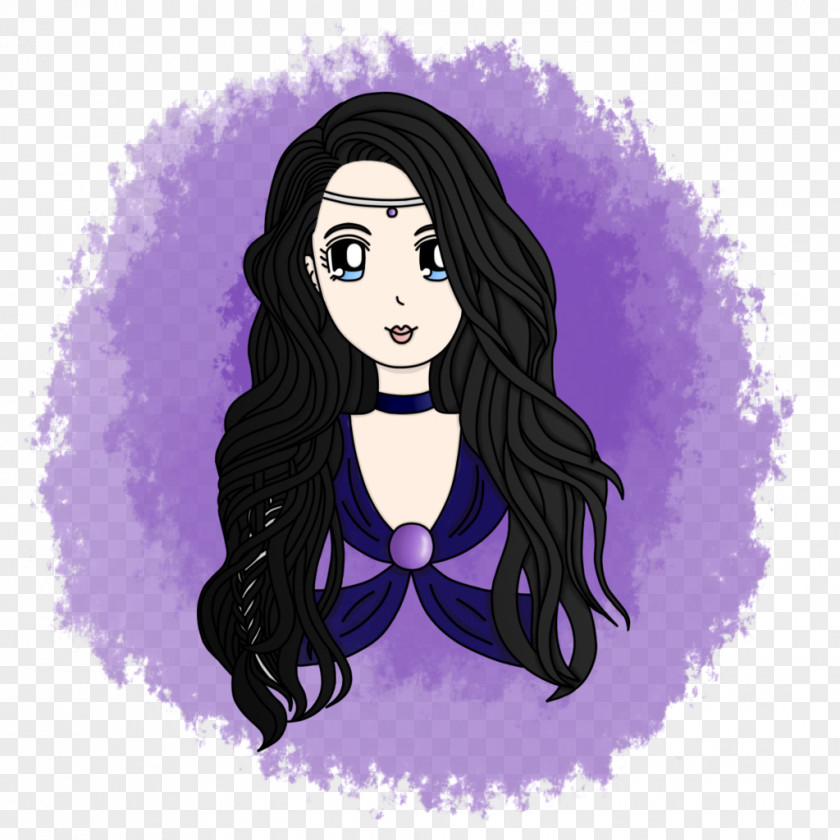 Meteor Shower Black Hair Cartoon Violet Homo Sapiens PNG