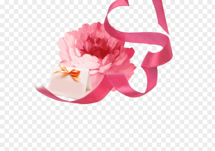 Pink Roses,Ribbon Tmall Flower Advertising PNG