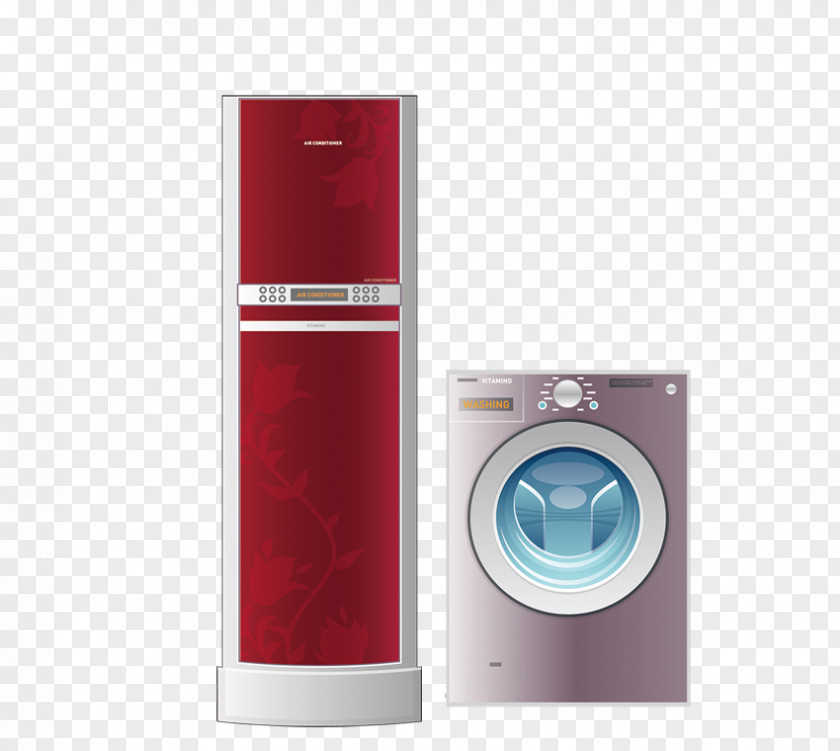 Refrigerator, Washing Machine Home Appliance Refrigerator PNG