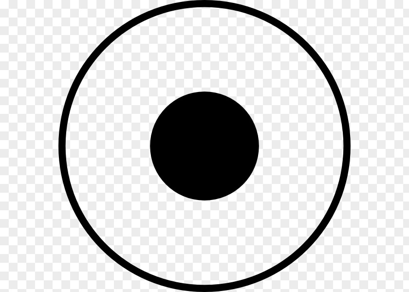 Circle Circled Dot Disk Eye Clip Art PNG