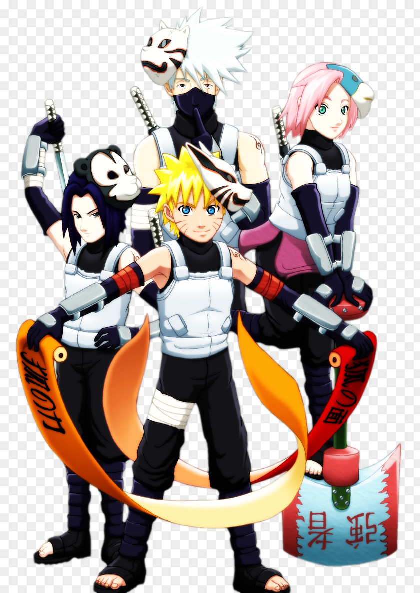 Naruto Team 7 Sakura Haruno Sasuke Uchiha Kakashi Hatake Uzumaki PNG