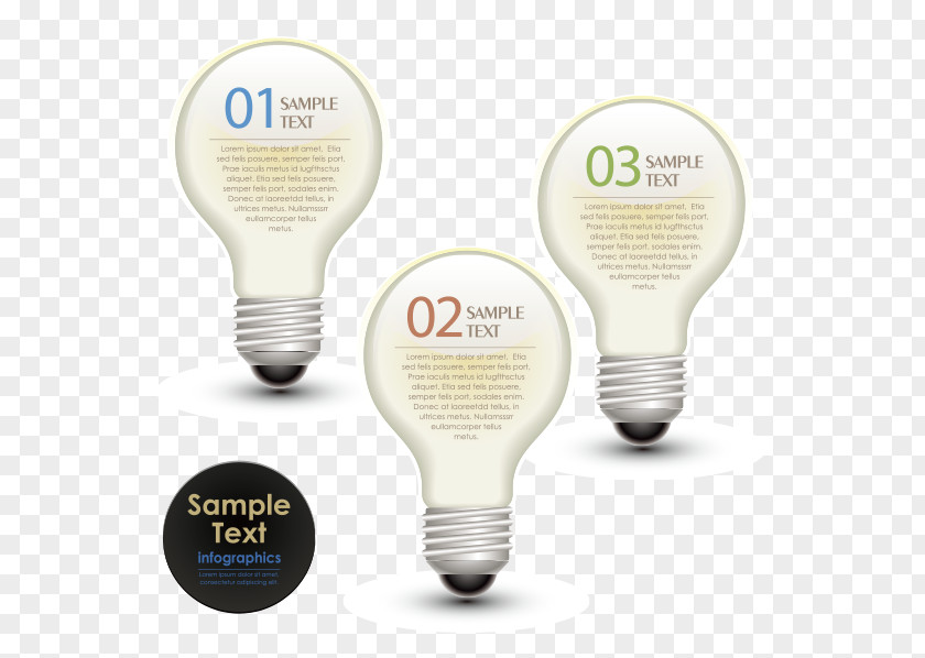 Ai Vector PPT Decorative Lamp Infographic Illustration PNG