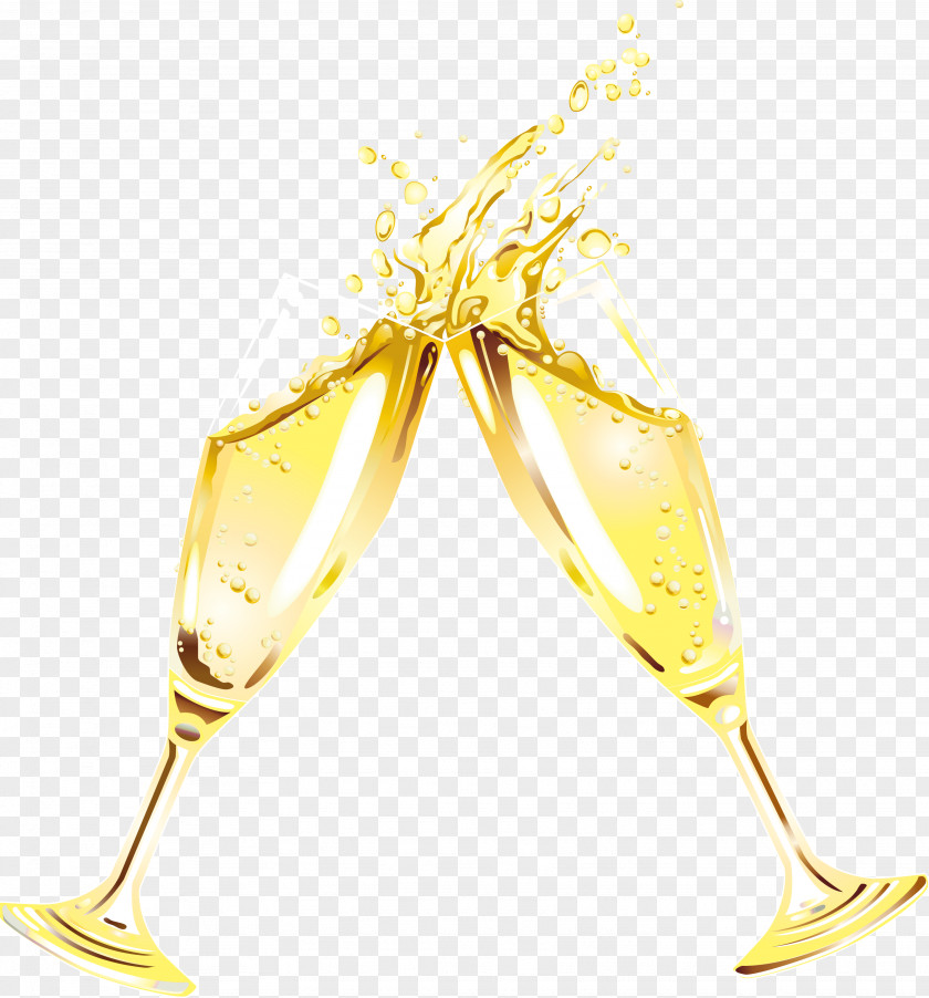 Champagne Cheers Red Wine Glass PNG