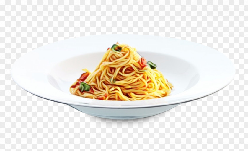 Hot Dry Noodles Taglierini Food Spaghetti Dish Noodle Cuisine PNG
