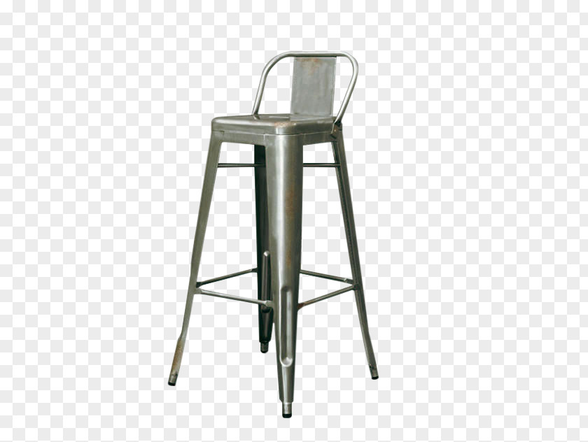 Industrial Metal Bar Stool Table Chair Seat PNG