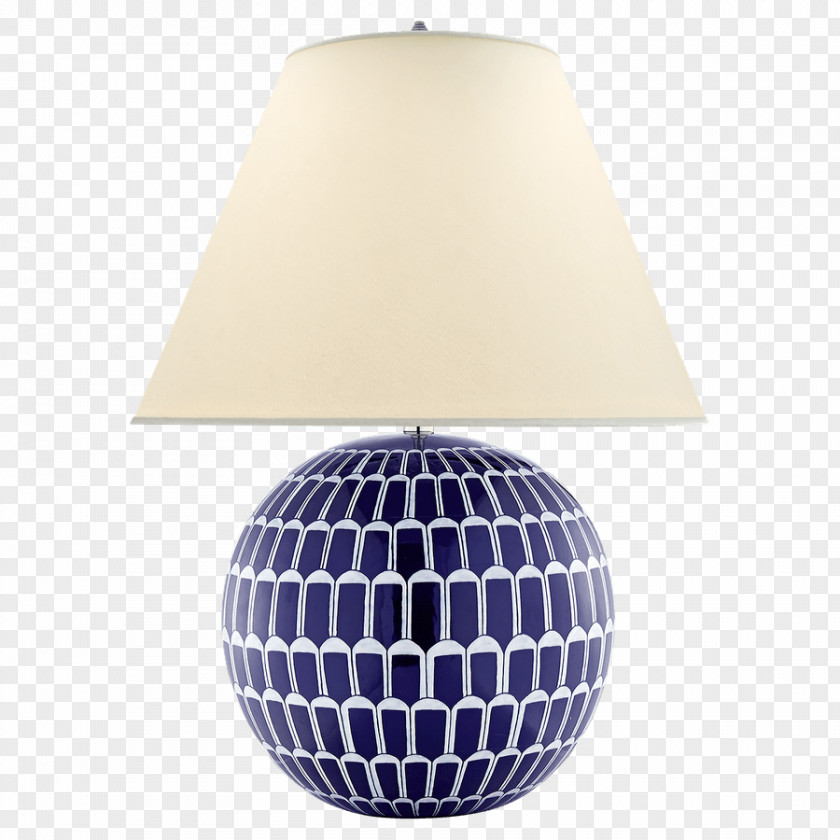 Blue And White Pottery Lamp Light Fixture Table Cobalt PNG