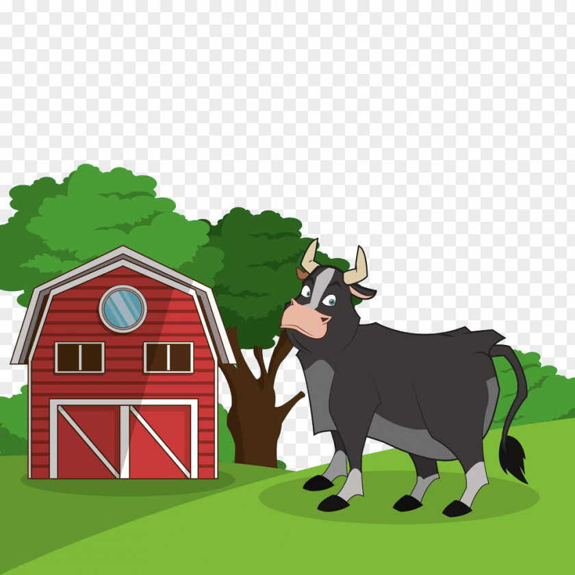 Cartoon Cow Dairy Cattle PNG