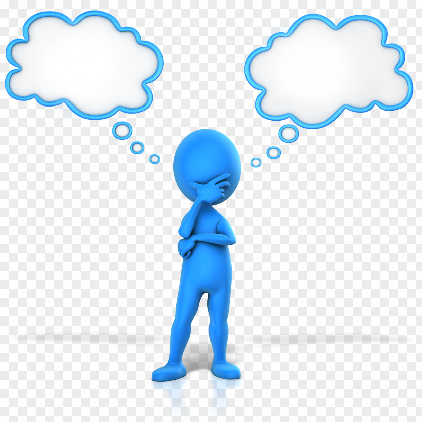 Microsoft PowerPoint Animation Gfycat PNG animation Gfycat, thinking man, blue character illustration clipart PNG