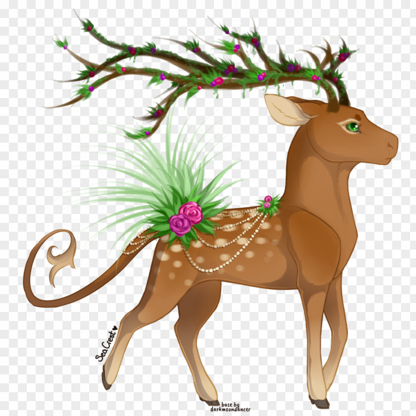 Reindeer Christmas Ornament Antler PNG