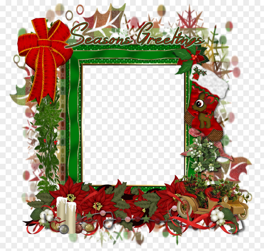 Christmas Ornament Picture Frames PNG