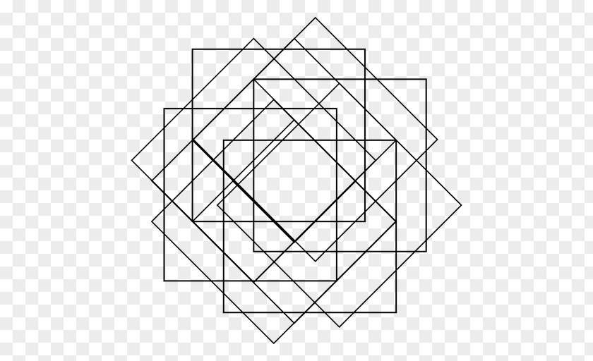 Geometric Square Sacred Geometry Pattern PNG