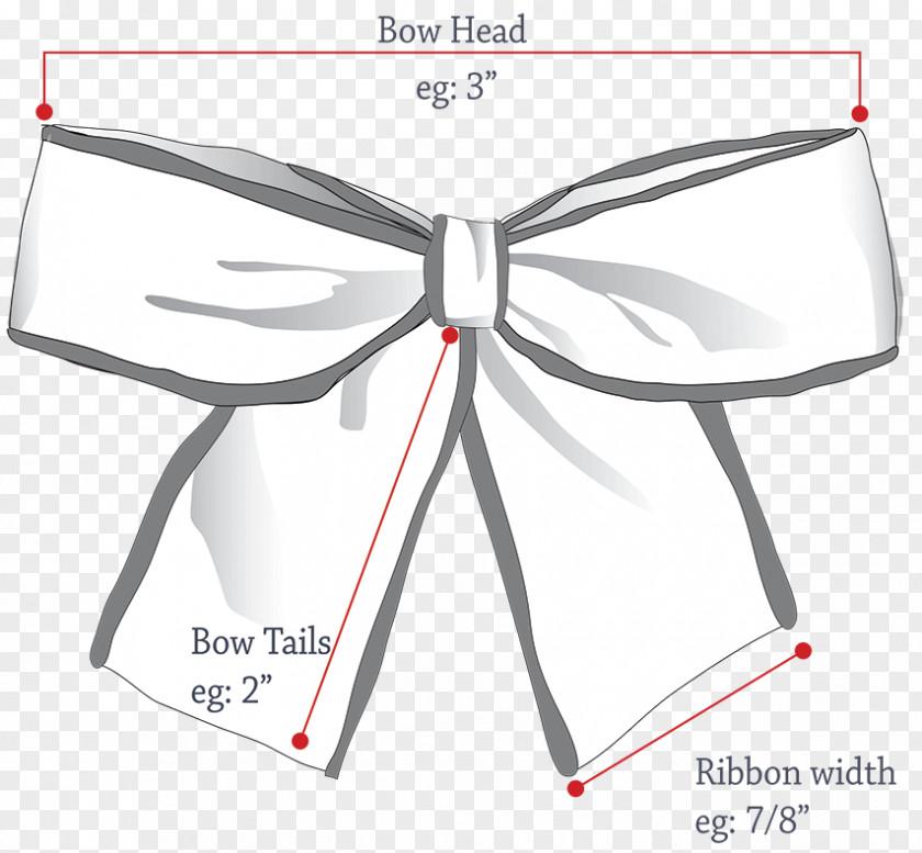 Grosgrain Ribbon Bow Clothing Accessories Design And Arrow Measurement PNG