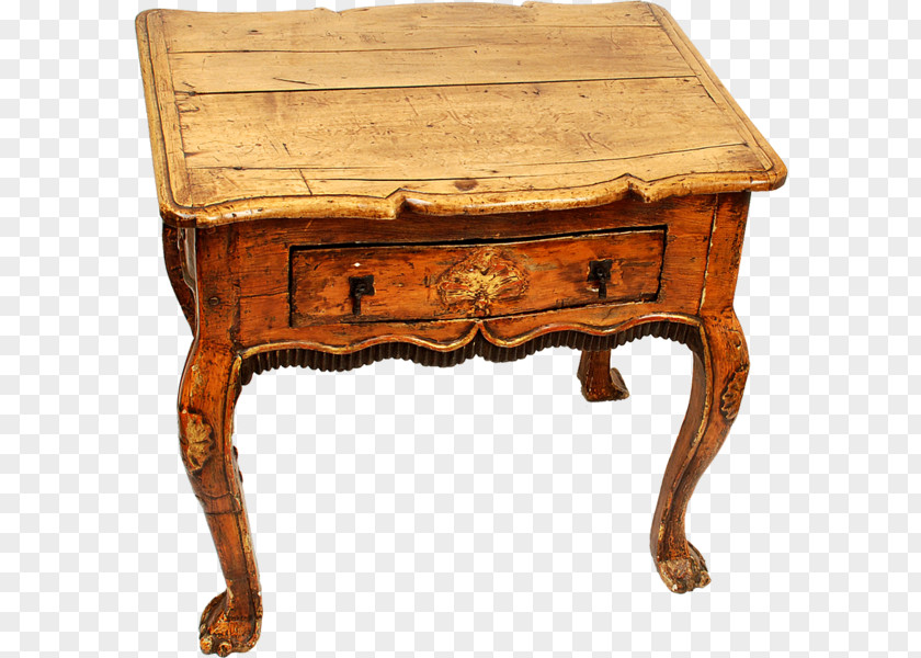 Hand Painted Coconut Table Wood Stain Desk Antique PNG
