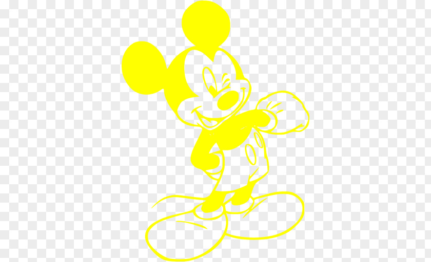 Mickey Mouse Line Art Cartoon Clip PNG