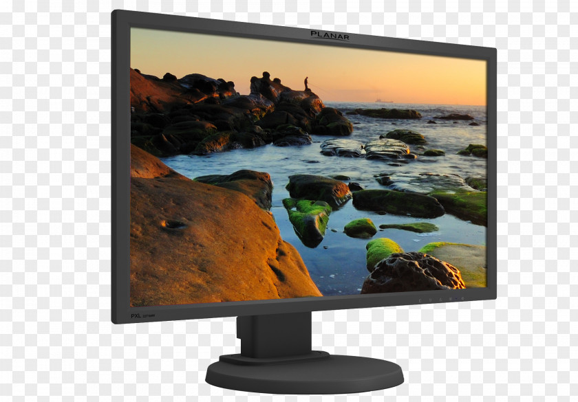 Upscale Computer Monitors LED-backlit LCD Liquid-crystal Display Planar Systems Touchscreen PNG