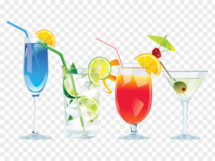 Brightly Colored Cocktail Martini Mojito Margarita Bloody Mary PNG